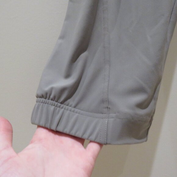 SYMPLI Half Cuff Jogger Pants in Taupe Lagenlook Travel Casual Comfy Size 16 NWT - Picture 8 of 13